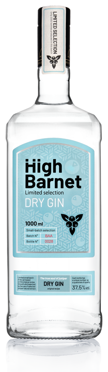 High Barnet Dry Gin - identyfikacja marki, projekt opakowania